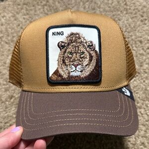 Goorin Bros KING Brown Lion Embroidered Cap